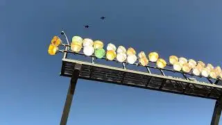Iowa State White Out vs Arizona Flyover