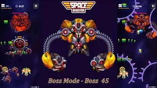 Galaxy Attack: Space Shooter | Boss Mode | New Boss 45 Boss Review | By Apache Gamers