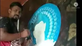 lord Buddha wall painting // how to make lord buddha art