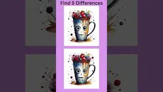 Find the 5 Differences in 30 Seconds! | Spot the Difference Game #shorts