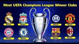 Top 10 Clubs With Most UEFA Champions League Trophy 🏆Entertainment Alam