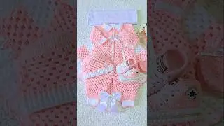 Sa&iacute;da de maternidade completa em croch&ecirc; #baby #crochet #viral