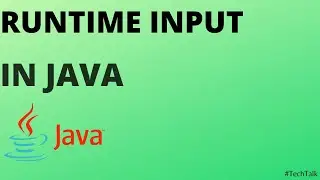 How to take runtime input in Java