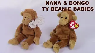 NANA & BONGO the Monkey - TY Beanie Babies - Review & Value information - BBToyStore.com