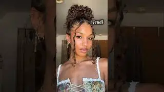 Id&eacute;es de coiffure( sp&eacute;ciale cheveux boucl&eacute;s sans placage)😍#abonnetoi#viral#pourtoi