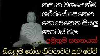uthum balagathu pirith |ඇසූ සැනින් ක්ෂණයෙන් ශරීරගත විවිධ නොපෙනෙන රෝග නිට්ටාවට සුව කරන පිරිත | daham