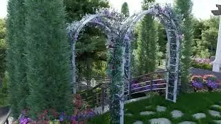 A sneak peek into the future of serenity! Step into the Classic Rose Garden at Murree Hamlets.