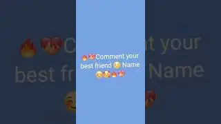 🥰 Comments anything not best friend only❤️&zwj;🔥🔥 #comment #shorts #viral #commentkaro