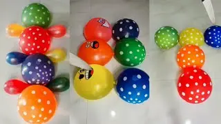 COMPILATION || Wow Popping Big Polka Dot and Friends! Slow Motion Water Balloons🌈💦 #satisfying #asmr