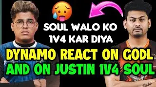 Dynamo react on Godlike vs Insane 4v4 fight 🔥 Ces Justin 1v4 Soul 🔥