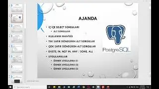 Veri Tabanı ve Yönetimi -  İç İçe Select Sorguları (Alt Sorgular)