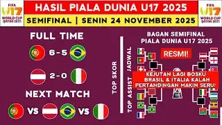 Hasil Piala Dunia u17 Hari ini - Portugal vs Brasil - Klasemen Piala Dunia u17 Terbaru