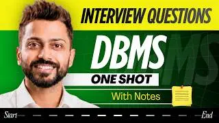 Complete DBMS Interview Question in One Shot | Placement Revision | Database Management system