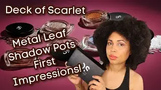 Deck of Scarlet Metal Leaf Shadow Pots! First Impressions!