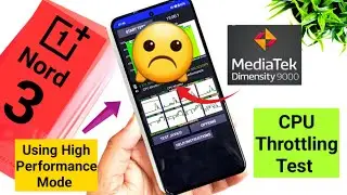 Oneplus Nord 3 CPU Throttling Test Using High Performance Mode 🔥🔥🔥#oneplusnord3