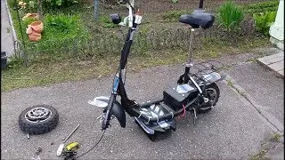 How to Fix Front Suspension on UberScoot 800W Citi Scooter E bike Evo Carrier DIY