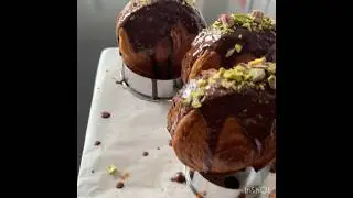 Buttery Croissants with Dark Chocolate & Pistachios#cooking #food #croissant