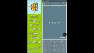 Math Riddles Level 1 📐📊📚 Math IQ Test puzzle | walkthrough, Android, offline gameplay| @MahfuzFIFA