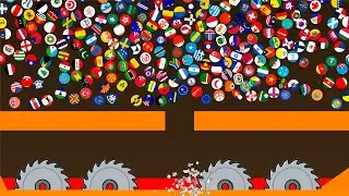 366 Countries Marble Race in Algodoo