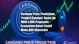 Cardano Price Prediction: &lsquo;Project Catalyst&rsquo; Heats Up With 1,600