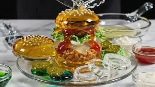 This Zinger Burger Looks Crispy&hellip; But It&rsquo;s Made of GLASS 😳 | ASMR 8K