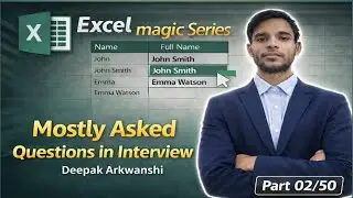 Advanced Excel Flash Fill | Office Excel Work & Interview Questions #Technical Bhaiya