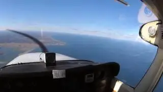 Flying over Plymouth Harbor
