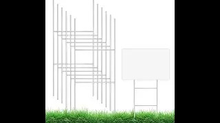 Display your messages with confidence using these Heavy Duty Metal Yard Sign Stakes!