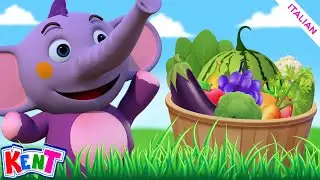 Imparare Frutta E Verdura | Kent l'elefante Italiano | Cartone Animato Educativo Per Bambini