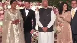 PM Narendra Modi at Priyanka Chopra and Nick Jonas reception party