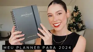 PLANNER PR&Aacute;TICO, CLEAN e ELEGANTE para 2024 | TOUR pelo PLANNER MINIMALISTA!