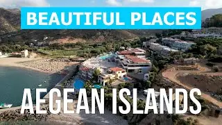 Aegean islands best places to visit | Trip, review, attractions, scenery, rest | Greece 4k drone