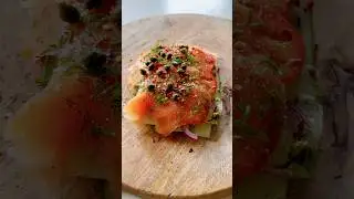 Smoked salmon sandwich