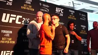 UFC 216: Demetrious Johnson vs. Ray Borg Media Day Face Off