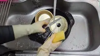 뽁금 밥 설거지