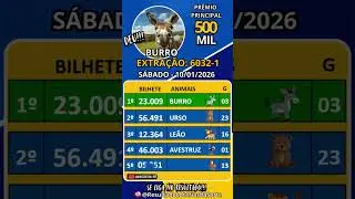 👀Confira Agora: Resultado da Loteria Federal 6032-1 - Hoje 10/01/2026 🍀 #shorts