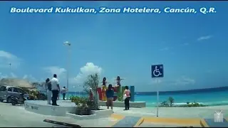 Boulevard Kukulkan, Zona Hotelera, Canc&uacute;n QR, 20 Km de Recorrido en Auto