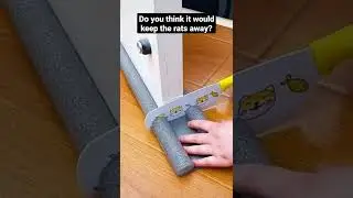 Door insulation strip, do you think it would keep the rats away? #inventions #rats
