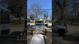 Casa con GRAN PATIO en Venta en Atlanta, GA - 4 Cuartos🔹2 Ba&ntilde;os I Georgia Bienes Raices