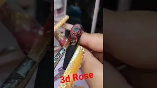 Let's make a 3d rose 🌹  #3d #nails #acrylicnails