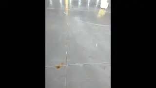 rust stain calcium build up inside Warehouse do to sprinklers