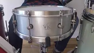 (SOLD) VK Drums 5x14 Aluminum Snare Drum