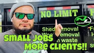 SMALL JOBS IN JUNK REMOVAL LEAD TO MORE CLIENTS AND ATTENTION TO YOUR BUSINESS!!! #haul #junk #trash