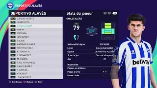 [PES 2021] DEPORTIVO ALAV&Eacute;S players - season 2025/2026