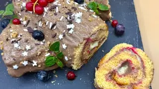 Ruladă de Pandoro Zuppa Inglese &ndash; Desert Festiv Fără Coacere