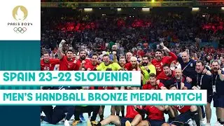 Spain defeat Slovenia to win the bronze medal in men's handball 🤾 | Paris-2024 Highlights