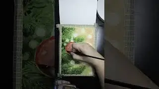 Watercolor speed painting. A small guide on how I paint Christmas / New Year art