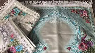 Wedding Gift Style, Embroidered  Patterned Prayer Rug | Prayer Mat Big Size Prayer Rug 126 x 67 cm