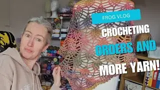 Making orders and unboxing ALOT of yarn | Crochet small business vlog