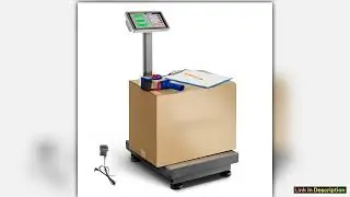 SucceBuy Computing Digital Platform Scale 660 lbs Load with LBKG Tare Price Calculator Stainless St